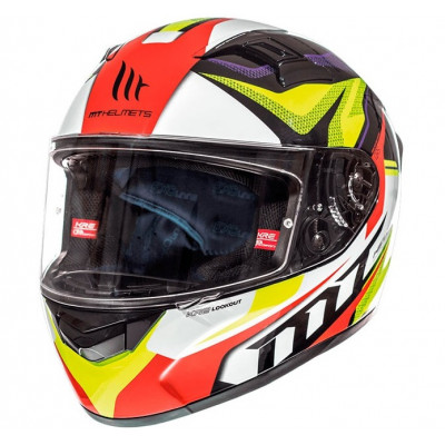 Κράνος μηχανής MT KRE LOOKOUT G4 GLOSS FLUO ΚΙΤΡΙΝΟ FULL FACE